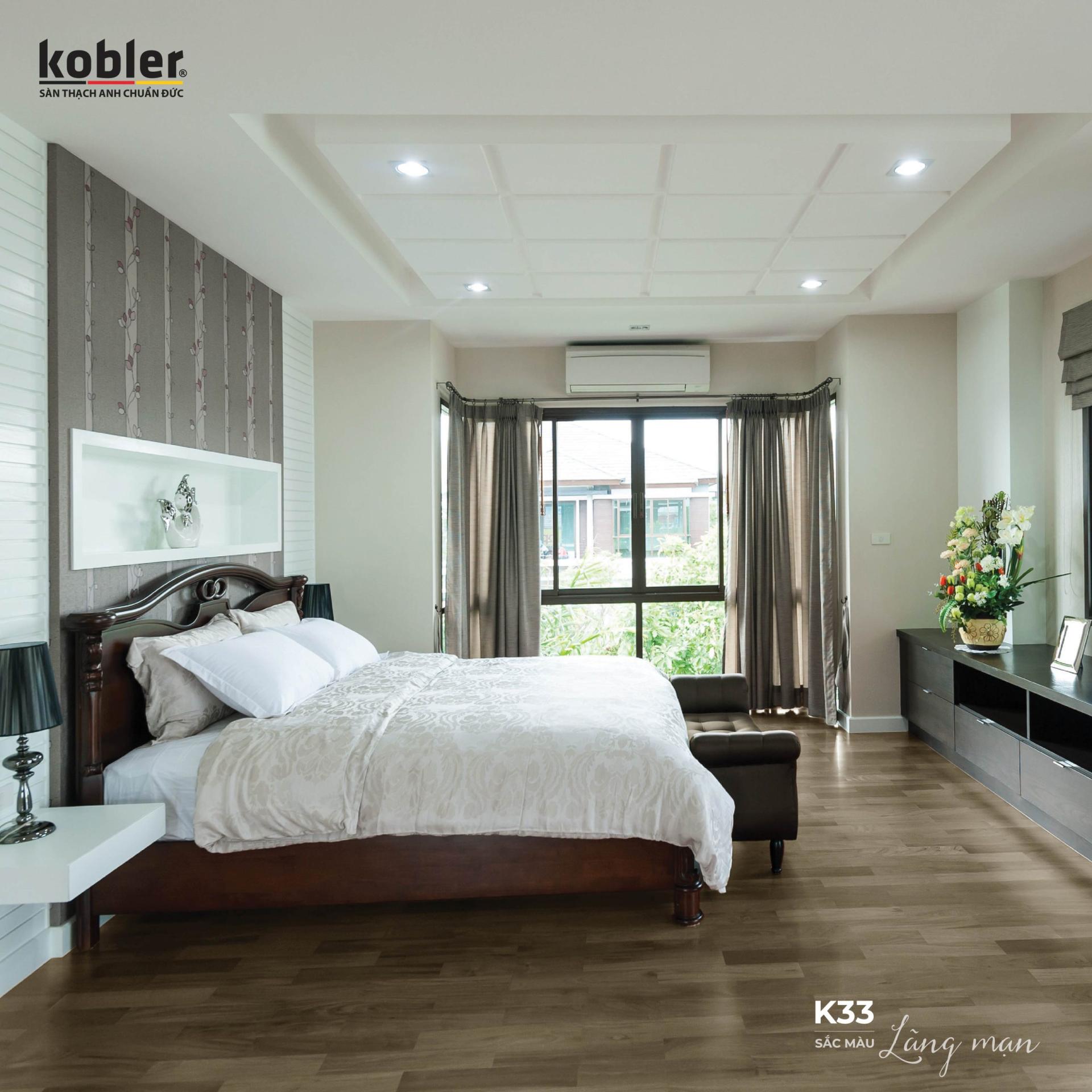 Sàn Kobler RX33 Ruby Xtreme màu xám Urban Europe 1220x146x6mm